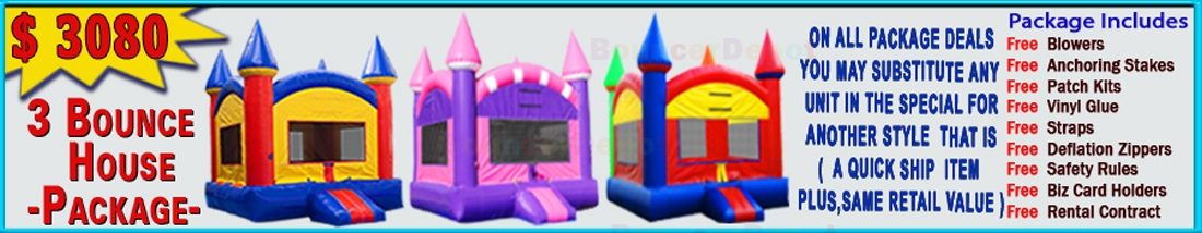 3 Bounce House Package