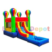 Balloon Bounce House Slide Combo with Pool