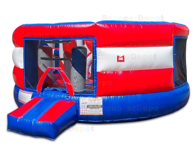 Compact Indoor Moon Bounce Obstacle Course