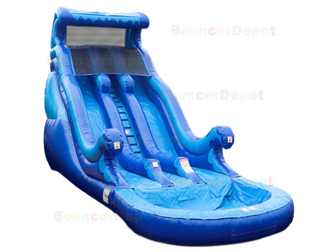 20 Feet Double Lane Commercial Inflatable Water Slide