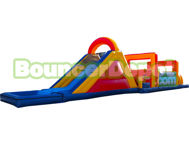 Inflatable Obstacle Course With Pool