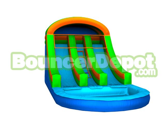 16 Feet Double Lane Commercial Slide