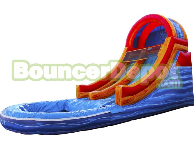 16 Feet Marble Blue Water Slide
