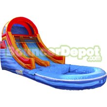 16 Feet Marble Blue Water Slide