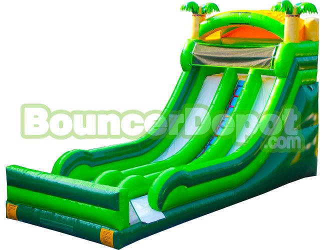 18 Ft Double Lane Slide And Slip