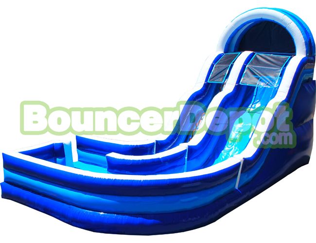 Single Lane Curly Water Slide