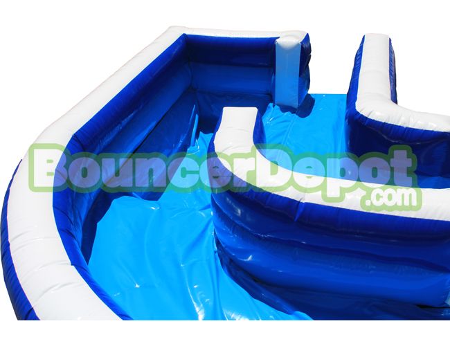 Single Lane Curly Water Slide
