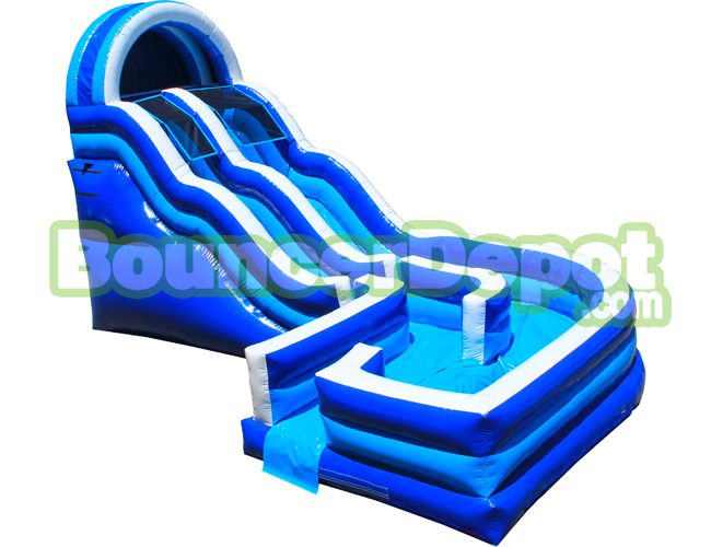 Single Lane Curly Water Slide