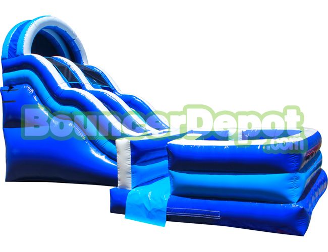 Single Lane Curly Water Slide