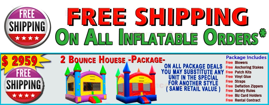 2 Bounce House Package Deal