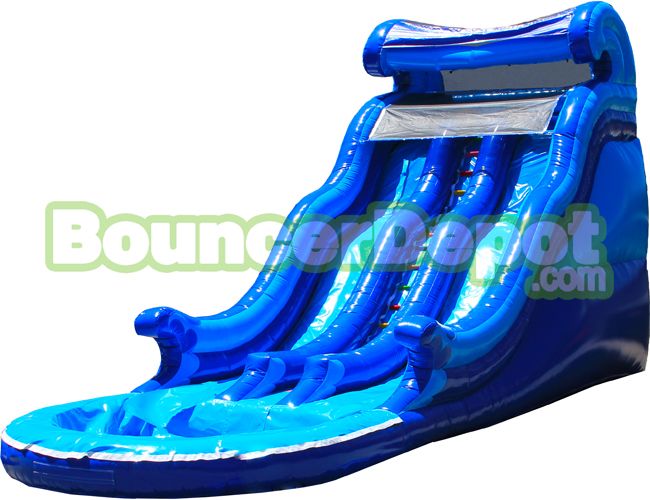 20 Feet Double Lane Commercial Inflatable Water Slide