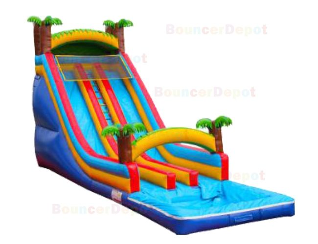 21 Ft Front Load Tropical Water Slide