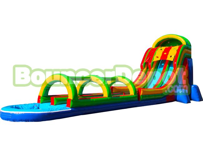 22 Ft Double Lane Slide And Slip N Splash