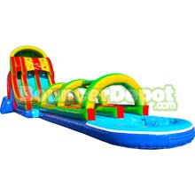 22 Ft Double Lane Slide And Slip N Splash