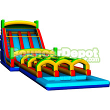 22 Ft Triple Lane Water Slide And Slip