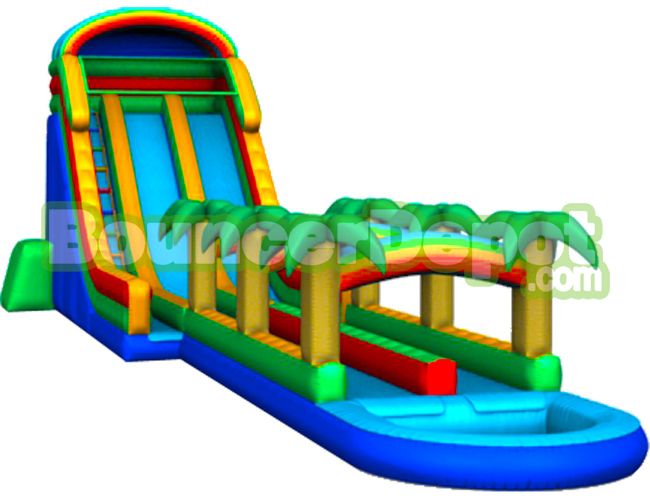 22 Ft Tropical Wave Water Slide
