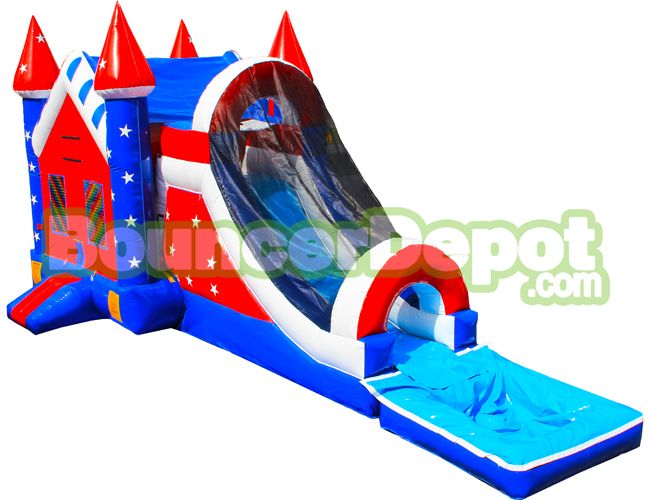 All American Castle Inflatable Combo Jumper