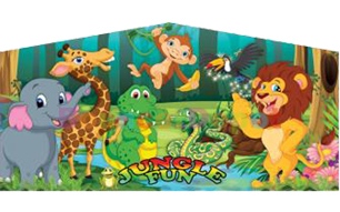 Jungle Bounce House Banner