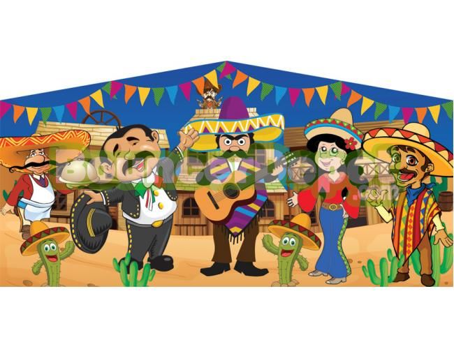 Fiesta Bounce House Banner