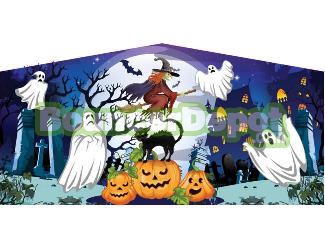 Halloween Bounce House Banner
