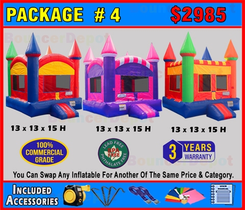 3 Bounce House Package