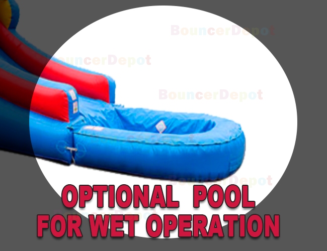 Bright Compact Castle Combo Jump House