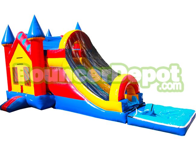 Rainbow Castle Inflatable Combo Jumper