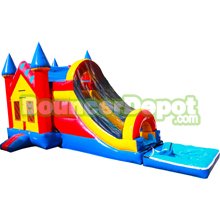 Rainbow Castle Inflatable Combo Jumper