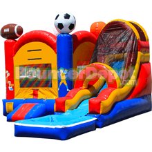 Sport Arena Inflatable Combo Jumper With Pool