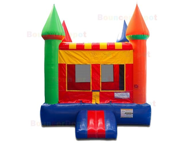 Rainbow Castle Moon Bounce