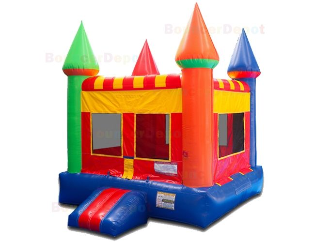 Rainbow Castle Moon Bounce