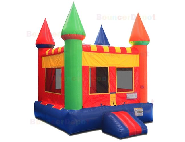 Rainbow Castle Moon Bounce