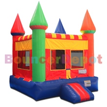 Rainbow Castle Moon Bounce