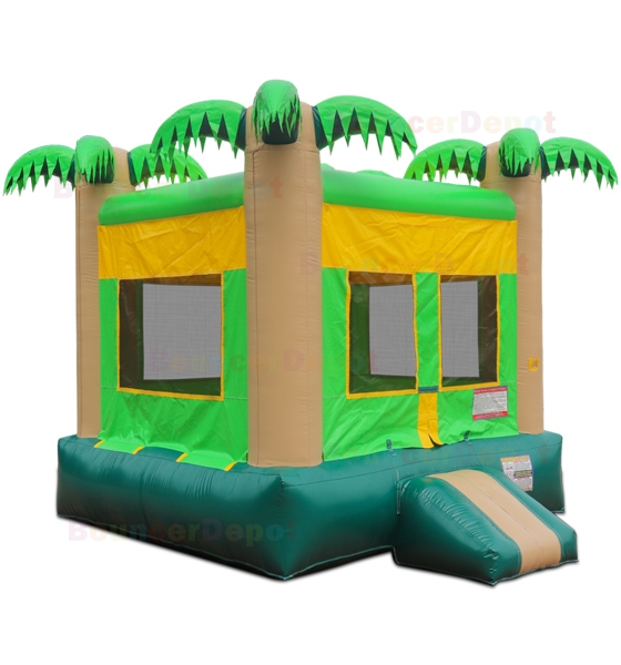 Tropical Moon Jump Bounce House