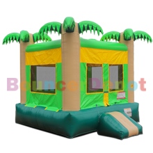 Tropical Moon Jump Bounce House