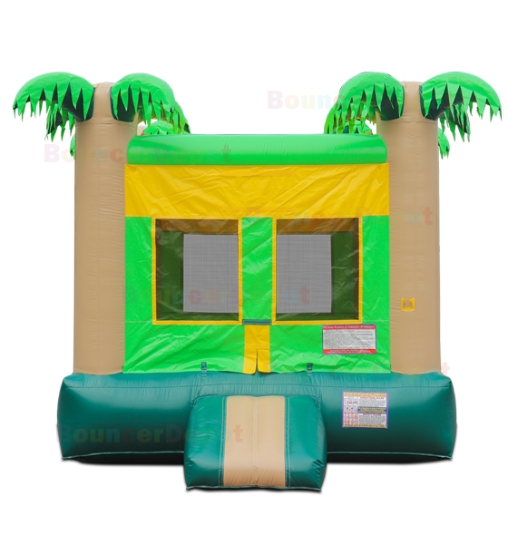 Tropical Moon Jump Bounce House