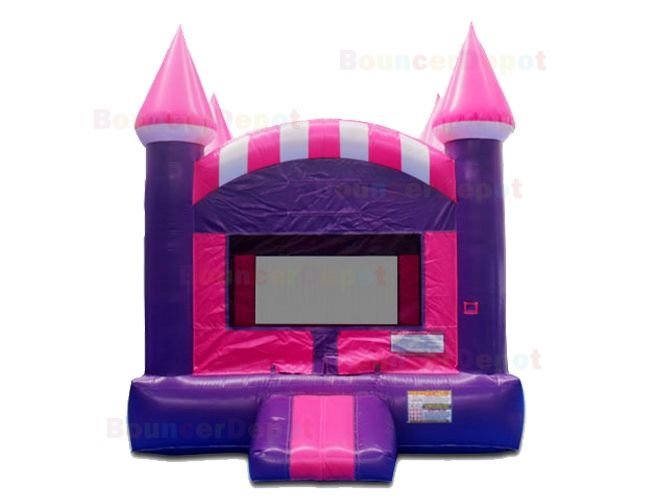 Pink Purple Castle Bounce House BouncerDepot