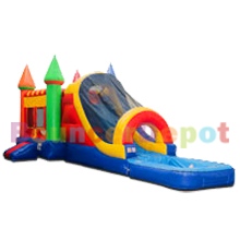 Wet Dry Rainbow Castle Combo With Pool