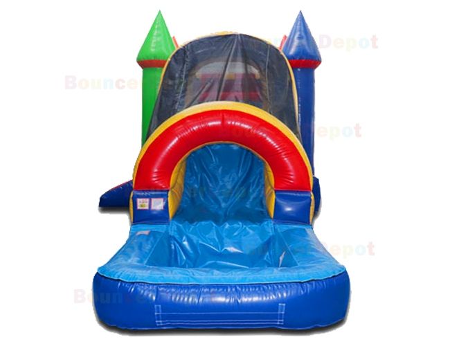 Wet Dry Rainbow Castle Combo With Pool