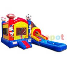 Sport Arena Inflatable Combo Jumper With Pool