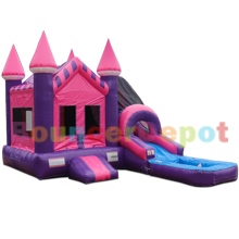 Pink And Purple Combo Castle With Pool