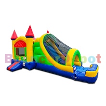 Multi Color Inflatable Jumper Slide Combo