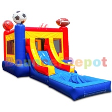 Sports Combo Bounce House with Pool