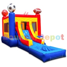 Sports Combo Bounce House with Pool