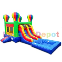 Double Lane Slide Adventure Combo with Pool