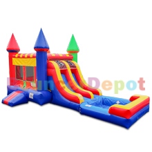 Double Lane Castle Bounce House Combo