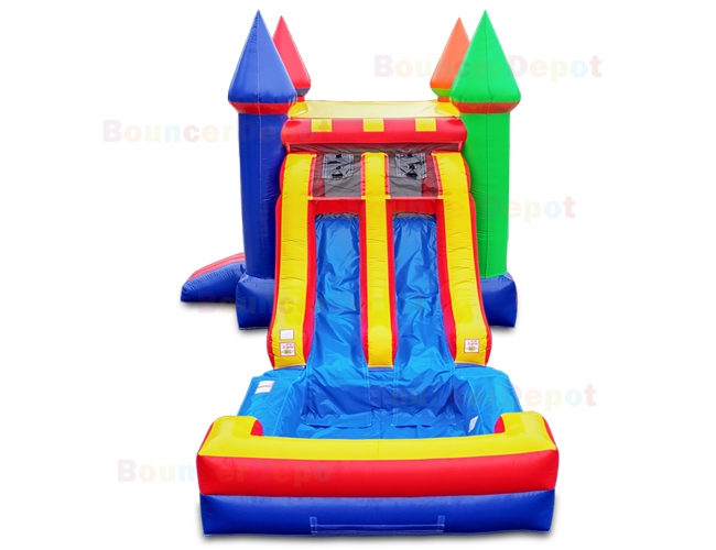 Double Lane Castle Bounce House Combo