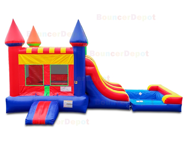 Double Lane Castle Bounce House Combo