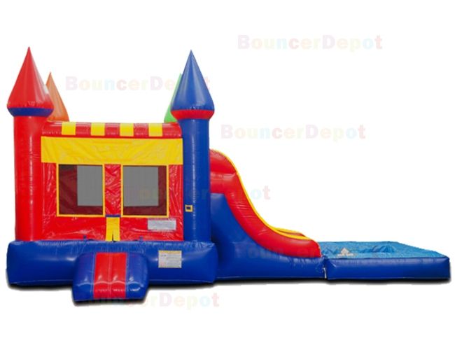 Double Lane Castle Bounce House Combo