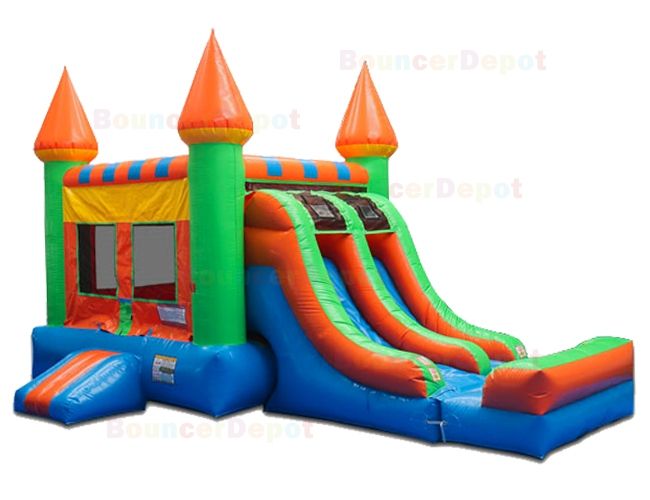 Double Lane Slide Castle Combo